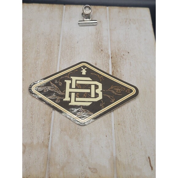 Dutch Bros November 2019 Brown Diamond Textured Sticker - Picture 1 of 5